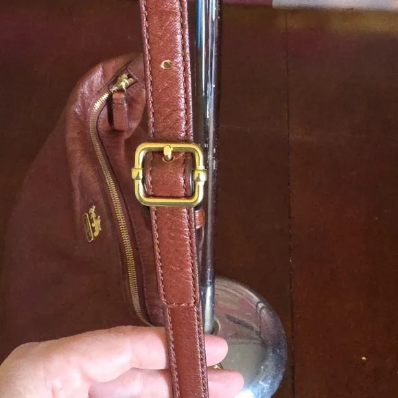 Coach Madison Haley Brown Leather Hobo Bag - Picture 5 of 9